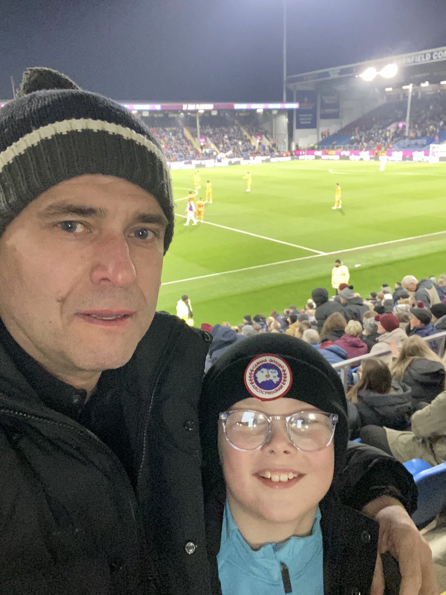 RedheadSimon's tweet image. Nephew time watching the Clarets.