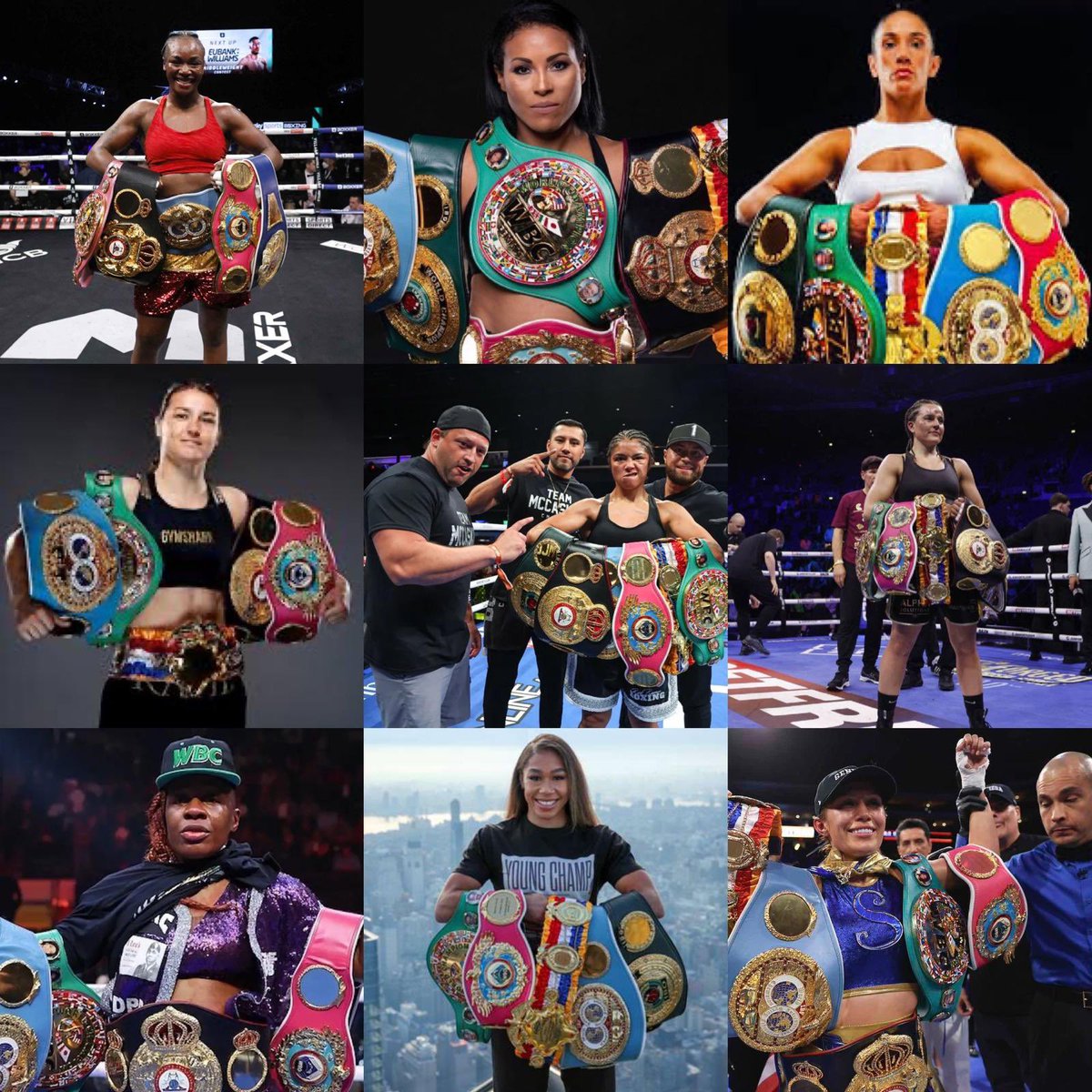 Les dejo el video del canal de YouTube de <a href="/ESPNKnockOut/">ESPN KnockOut</a> mencionando a las campeonas indiscutidas femeninas y comparando la cantidad con los hombres… 
<a href="/Claressashields/">Claressa Gwoat Shields</a> <a href="/1LadyCecilia/">Cecilia Brækhus</a> <a href="/chantellecam/">Chantelle Cameron</a> <a href="/GabrielaFundor3/">Gabriela Fundora</a> 
<a href="/KatieTaylor/">Katie Taylor</a> <a href="/alyciambaum/">Alycia Baumgardner</a> 

youtu.be/TKT6OY5exbQ?si…