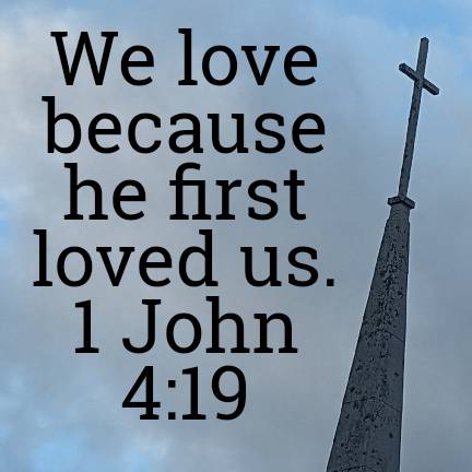 mrsbuttflake's tweet photo. 1 John 4:19 ESV
[19] We love because he first loved us. 

https://t.co/QRJ7iR9pcY https://t.co/1mBOi9CG7H