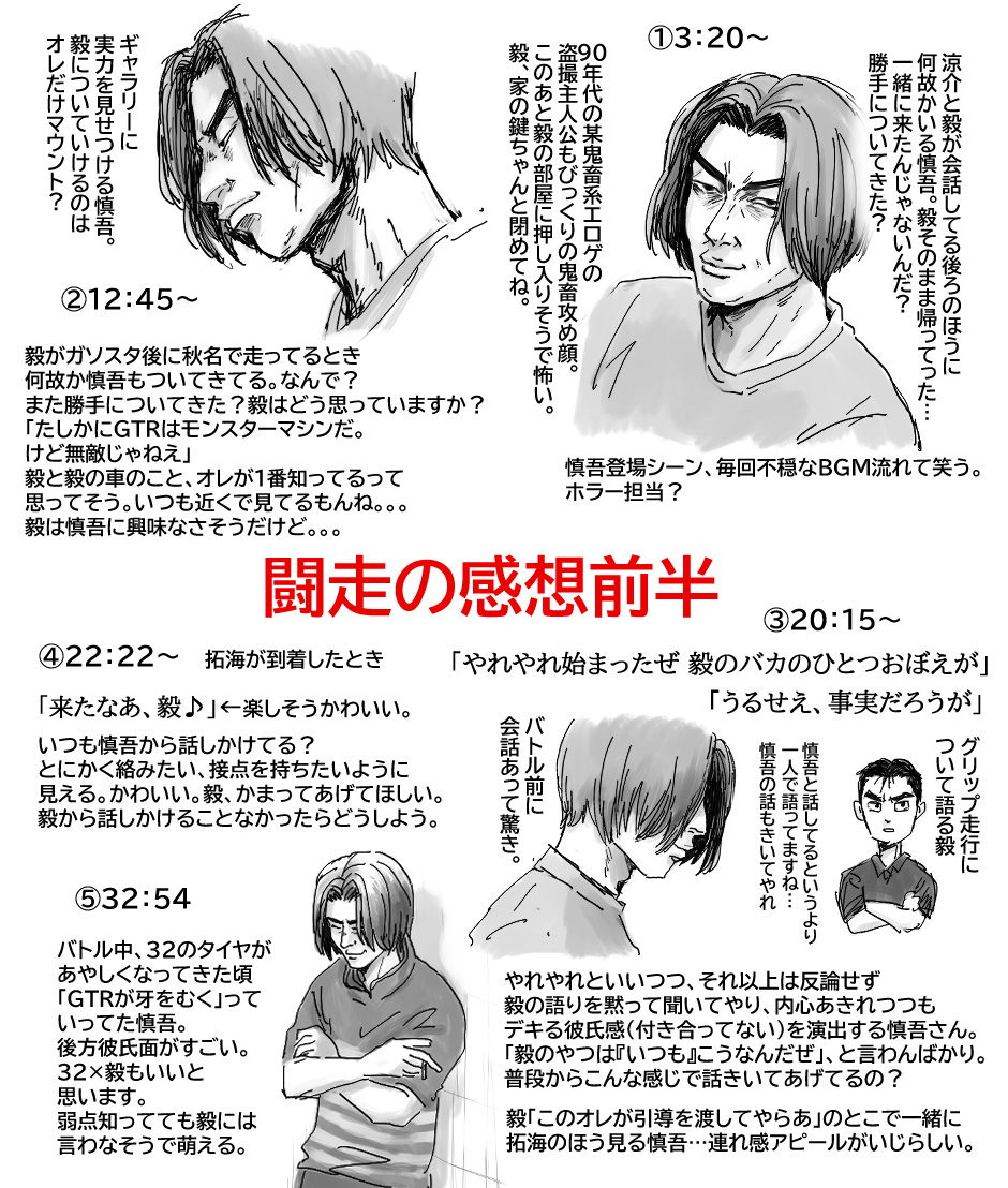 慎ｺﾞのことばかり。後半（BL妄想強め）は明日かくー