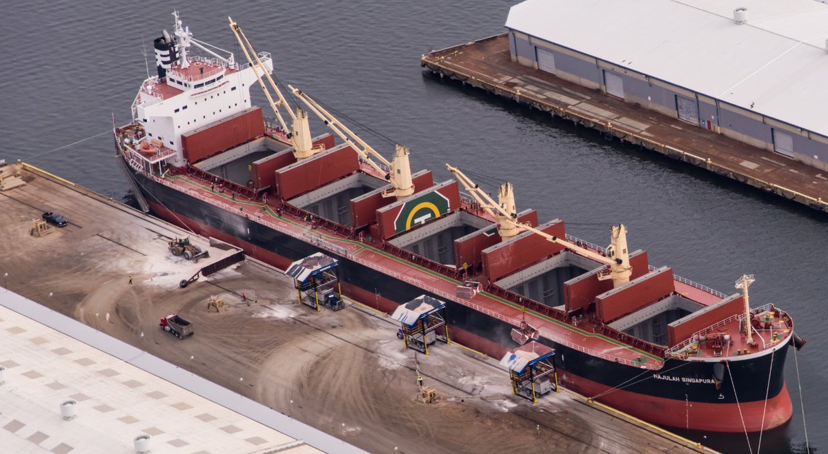 Making sure our roads are safe during winter storms is a team effort and it starts at the Port of Baltimore.

Canton Stevedoring at our North Locust Point Terminal is one of our leading bulk salt operators &amp; a key reason why Maryland roads always come out on top during winter.