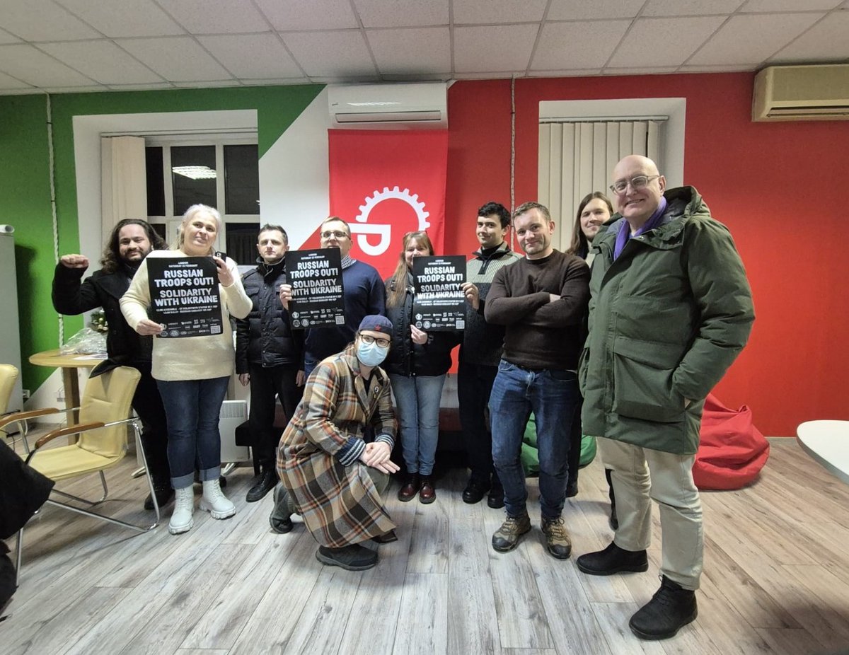 Ukraine Solidarity Campaign 🇺🇦✊🏽🚩 (@ukrainesol) on Twitter photo True internationalist solidarity: the <a href="/pcs_union/">PCS Union (pcs.org.uk)</a> delegation currently visiting Ukraine with activists from <a href="/SocRuch/">Social Movement🇺🇦</a> - supporting our demonstration in London on 22 February!
More on demo below: x.com/UkraineSol/sta… True internationalist solidarity: the <a href="/pcs_union/">PCS Union (pcs.org.uk)</a> delegation currently visiting Ukraine with activists from <a href="/SocRuch/">Social Movement🇺🇦</a> - supporting our demonstration in London on 22 February!
More on demo below: x.com/UkraineSol/sta…