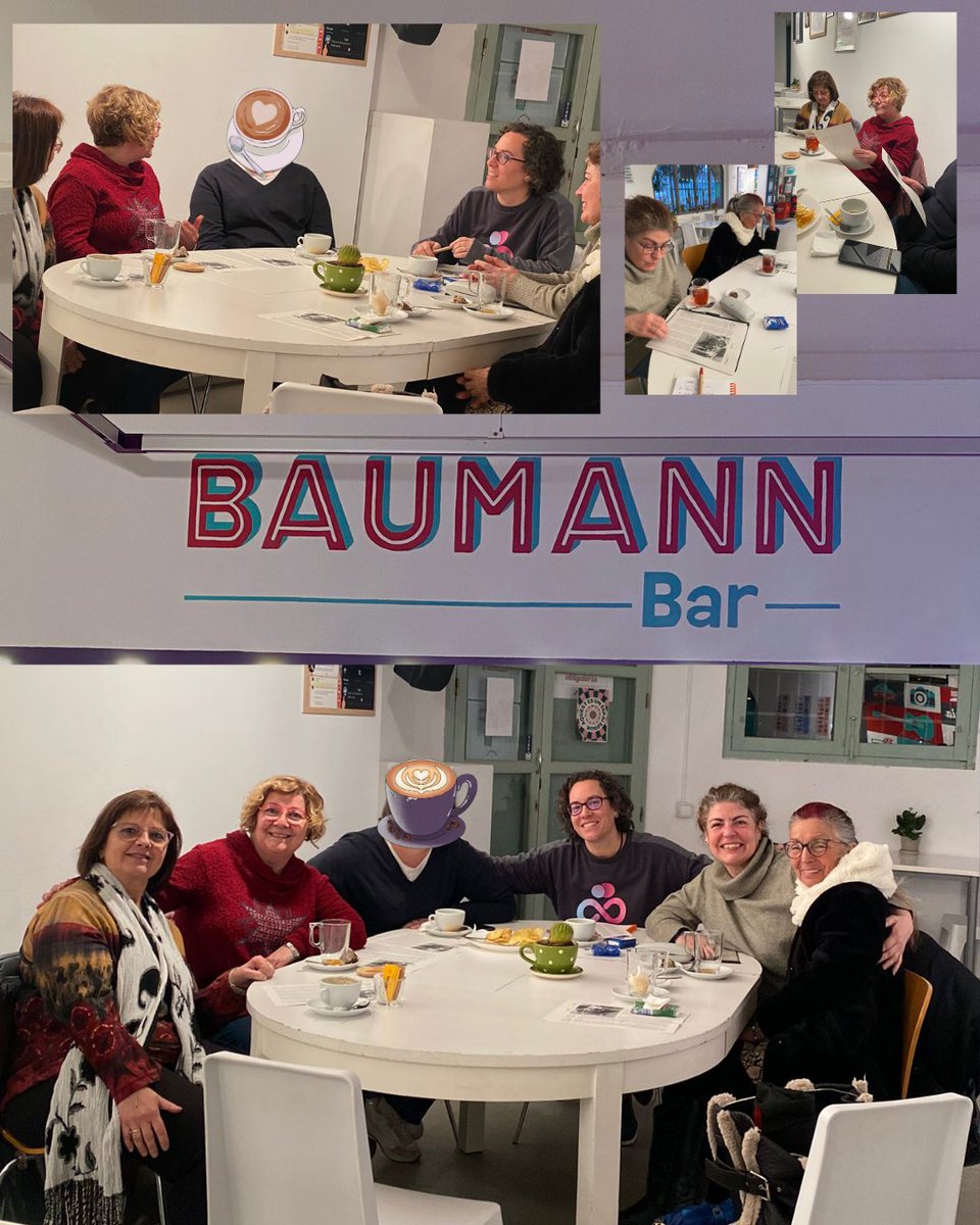KandyFormadora's tweet photo. 😊 Avui és un dia de pluja, però l'aigua no ha anulat el nostre estimat "#CafedeDol" al Bar de la Baumann.
Activitat gratuïta, només has de pagar la teva consumició.
#saludmentalyemocional #terrassa #cityterrassa #humanitzar #deathcafe #cafededolterrassa #noparem @LaVibria https://t.co/UBzcNucvb6