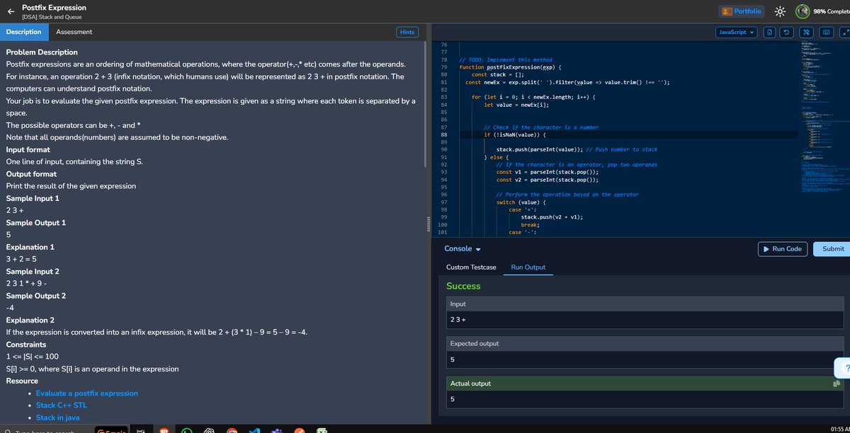 Priyesh9721's tweet photo. "Revise your #Stack concepts! 💻🧠
Perfect for solving postfix expressions, reversing strings, and more! 🚀 https://t.co/2p57C12NAB