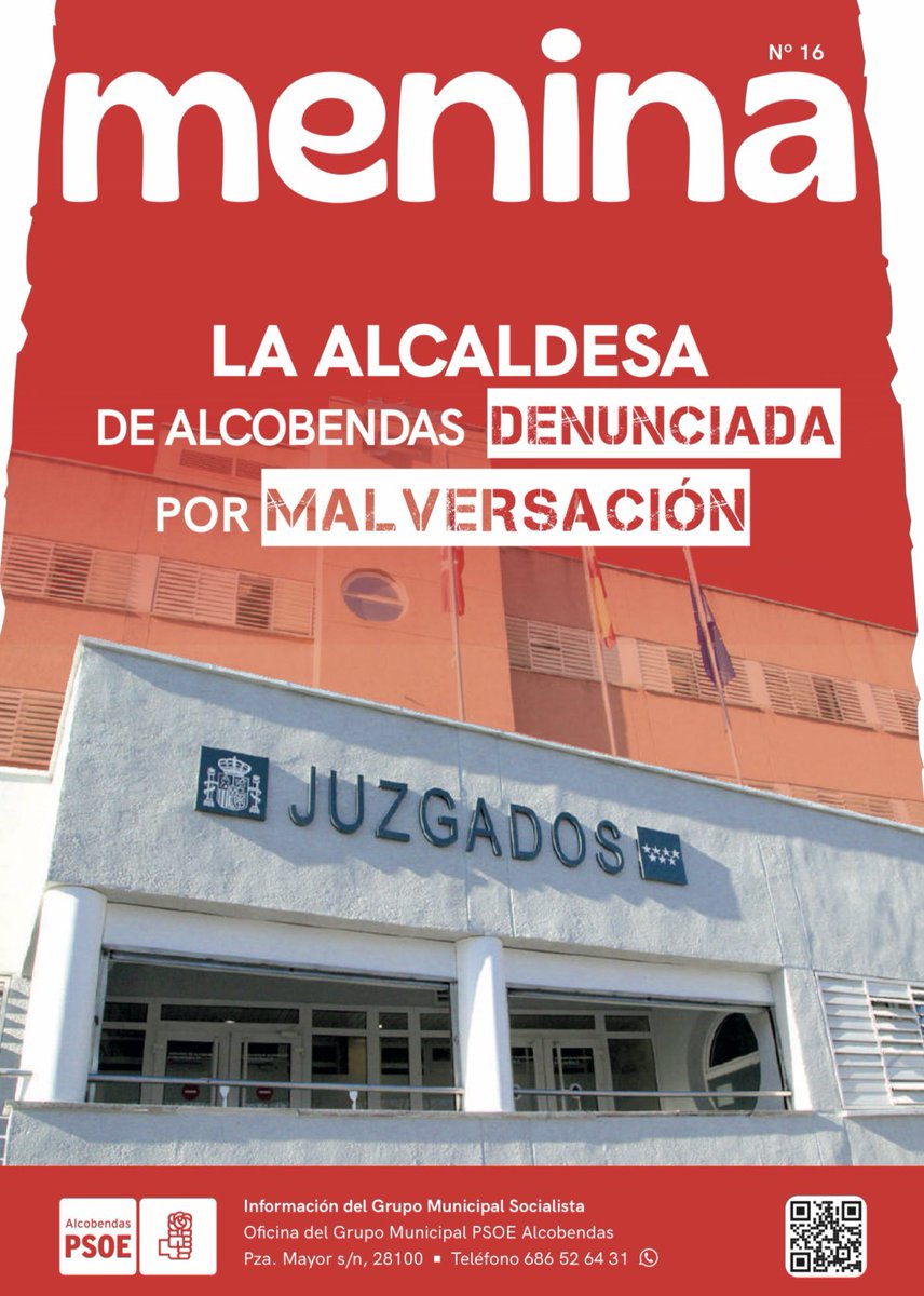PSOEAlcobendas's tweet photo. 🔴| Ya está en las calles nuestra Revista Menina N16 ‼️

🗣️Nuestro portavoz @angelsanguino77 nos cuenta en una entrevista por qué han emprendido acciones legales contra la alcaldesa del PP en #Alcobendas 

Link a la revista⬇️
https://t.co/eABMPzXeKO https://t.co/jZ32LVsQl1