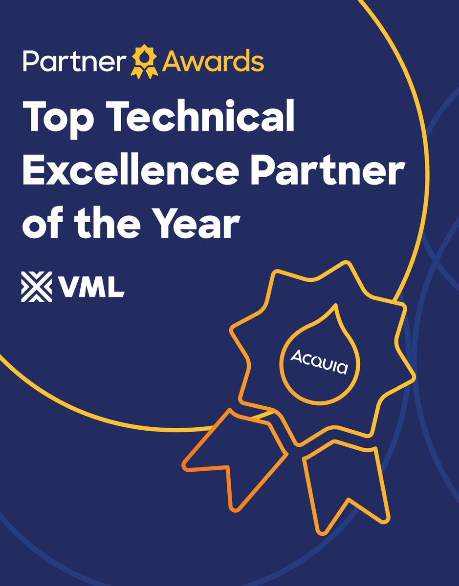 vml_global's tweet image. VML has been named the 2024 @Acquia Top Technical Excellence Partner of the Year. 

Thank you Acquia for your partnership and support as we work together to help our customers grow.

See the work we do with Acquia 👉 vml.com/expertise/ente…

#VMLEnterpriseSolutions