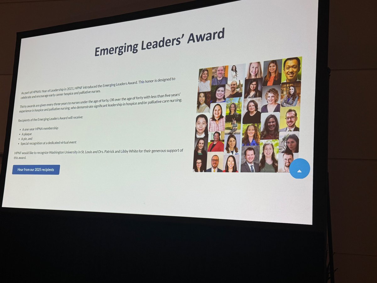#HAPC25 <a href="/HPNAinfo/">Hospice and Palliative Nurses Association (HPNA)</a> <a href="/AAHPM/">AAHPM</a> supporting #science and #research to inform best practices for people with #seriousillness👏Congrats to all of the award winners and honrees- especially my dear friends and colleagues!