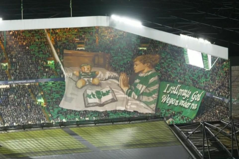 just fantastic work by all involved in creating this and every tifo at celtic park. bravo to the green brigade and <a href="/NCCeltic/">North Curve Celtic</a> 🍀