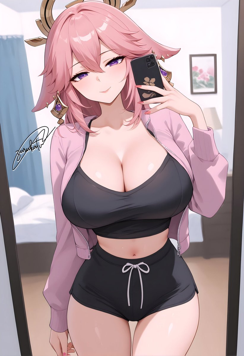 Corrupted Pokeslut Yae Miko tweet media