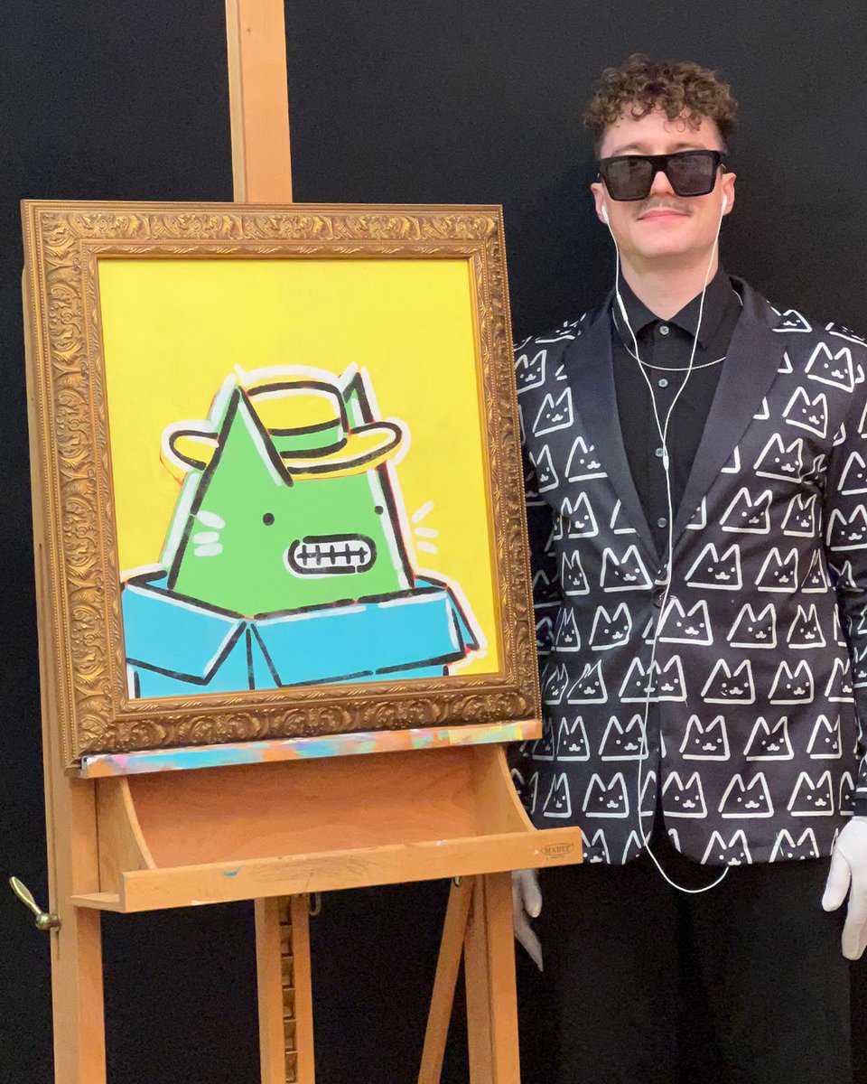 Week 137 of painting someone's Pop Art Cat. <a href="/popartcats/">Pop Art Cats</a>