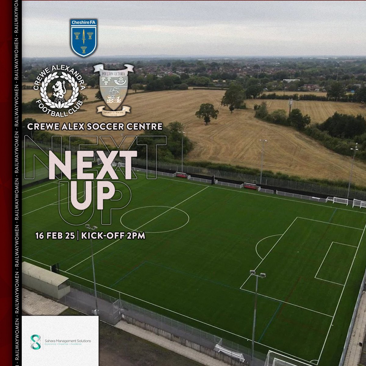 Crewe Alexandra Women (@crewealexwomen) on Twitter photo ᗩᖇE YOᑌ ᖇEᗩᗪY❓
On Sunday we face the Division 1 League Leaders for a place in the County Cup Final. We hope you can join us 🙌
🆚 <a href="/poultonvicslfc/">Poulton Vics Women</a>
⏰ 14:00
📆 16/2/25
🏟 Alex Soccer Centre, CW2 5AF
🎟 £3 Adults £1 Kids
🏆 County Cup Semi Final
#️⃣ #CreweAlex <a href="/CreweAlexITC/">Crewe Alexandra in the Community</a> ᗩᖇE YOᑌ ᖇEᗩᗪY❓
On Sunday we face the Division 1 League Leaders for a place in the County Cup Final. We hope you can join us 🙌
🆚 <a href="/poultonvicslfc/">Poulton Vics Women</a>
⏰ 14:00
📆 16/2/25
🏟 Alex Soccer Centre, CW2 5AF
🎟 £3 Adults £1 Kids
🏆 County Cup Semi Final
#️⃣ #CreweAlex <a href="/CreweAlexITC/">Crewe Alexandra in the Community</a>