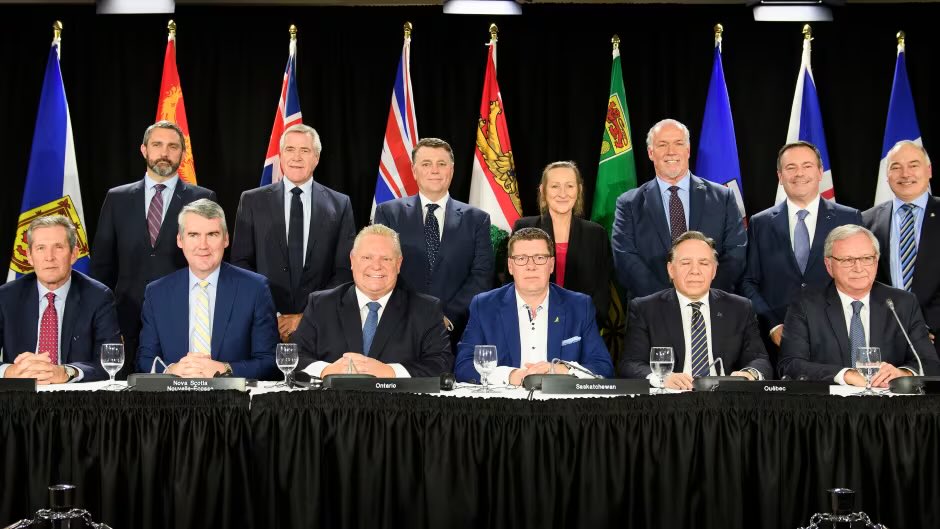Bramptonist's tweet photo. BREAKING: Ontario's Doug Ford leads the charge as ALL 13 Canadian premiers descend on Washington to battle Trump's tariff threats! This historic unity could be the game-changer we need for our economy! ππͺ RT & COMMENT your thoughts! #ONpoli #CANUS #topoli
#Ontario #Toronto https://t.co/mu0qsguoko