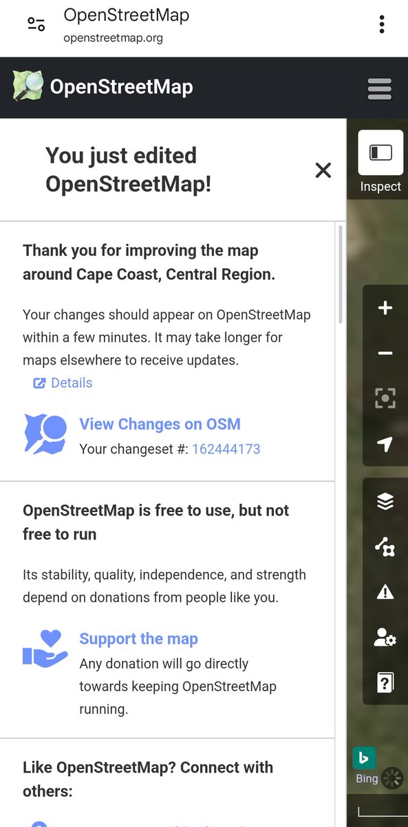 _Hijab_Girl1's tweet image. Day 12 of 28 days Mapping Challenge.
Mapped some buildings using the ID editor on the OpenstreetMap App! 
@OSMGhana 
#28DaysMapping Challenge #OSM #MapWithLove #MapChallenge #28for28 #OSMGhana