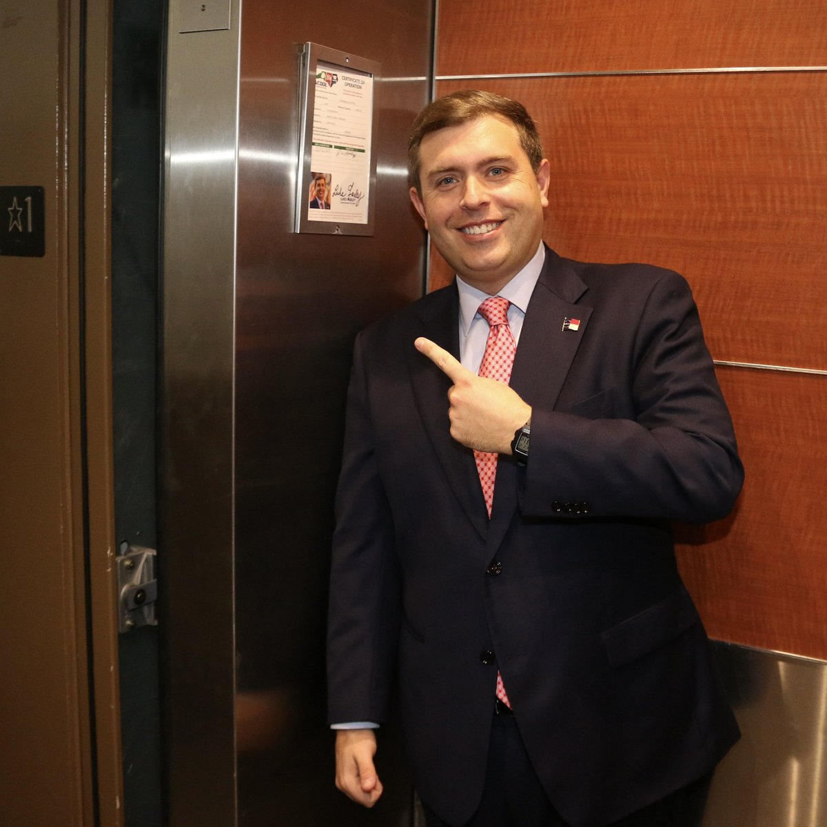 Luke Farley (@lukefarleync) on Twitter photo As promised, the elevator picture is back — and so is accountability. When you see my photo, name, and signature on an inspection certificate, you know I stand behind the work of <a href="/NCDOL/">NC Department of Labor</a>. #ncpol #ncga As promised, the elevator picture is back — and so is accountability. When you see my photo, name, and signature on an inspection certificate, you know I stand behind the work of <a href="/NCDOL/">NC Department of Labor</a>. #ncpol #ncga