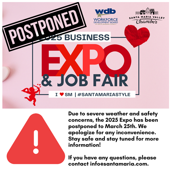 sbcajcc's tweet image. Business Expo &amp;amp; Job Fair postponed to March 25.  Virtual workshops are available through the America&apos;s Job Center of California (AJCC): every Monday 10 - 11 AM Resume &amp;amp; every Friday 2 - 3 PM Interview.  Email Daniel.Branuelas@edd.ca.gov to sign up &amp;amp; receive Zoom link.
