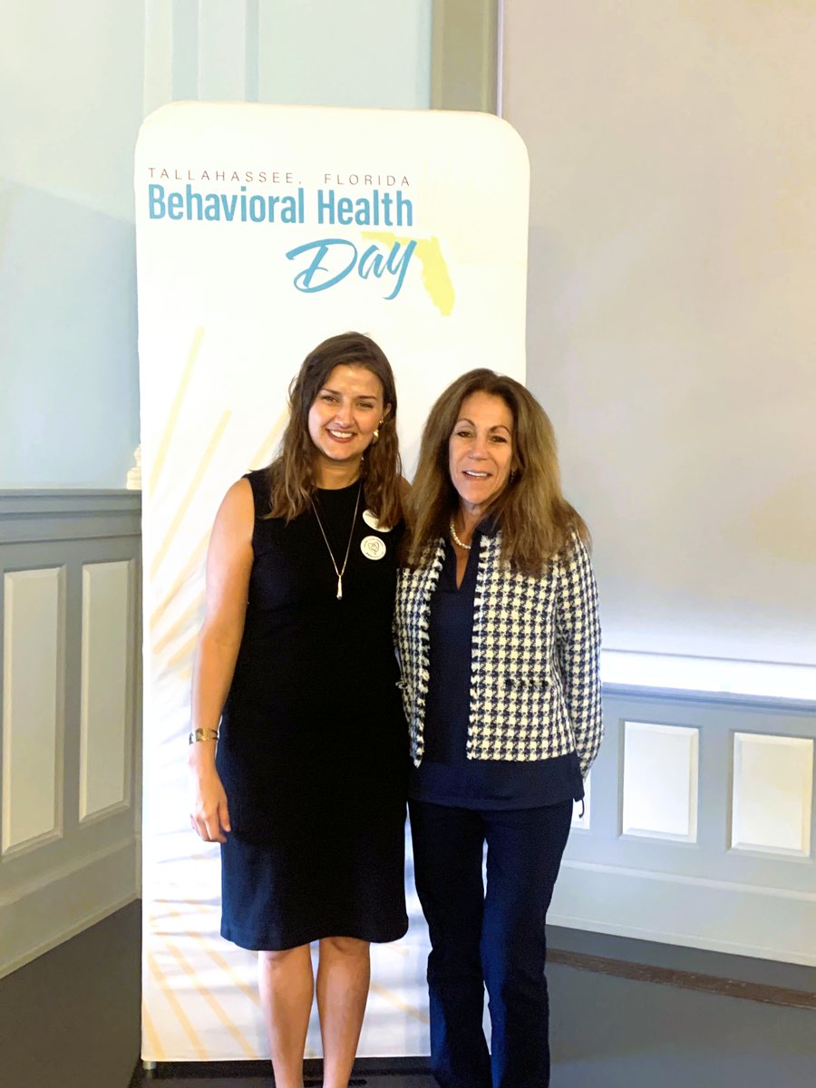 Today, Dr. Courtney Phillips, our VP of Behavioral Health, attended the Florida Behavioral Health Association's Behavioral Health Day at the Florida Capitol in Tallahassee  with our Director of External Affairs, Maxine Sonnenschein to talk mental health with other advocates.