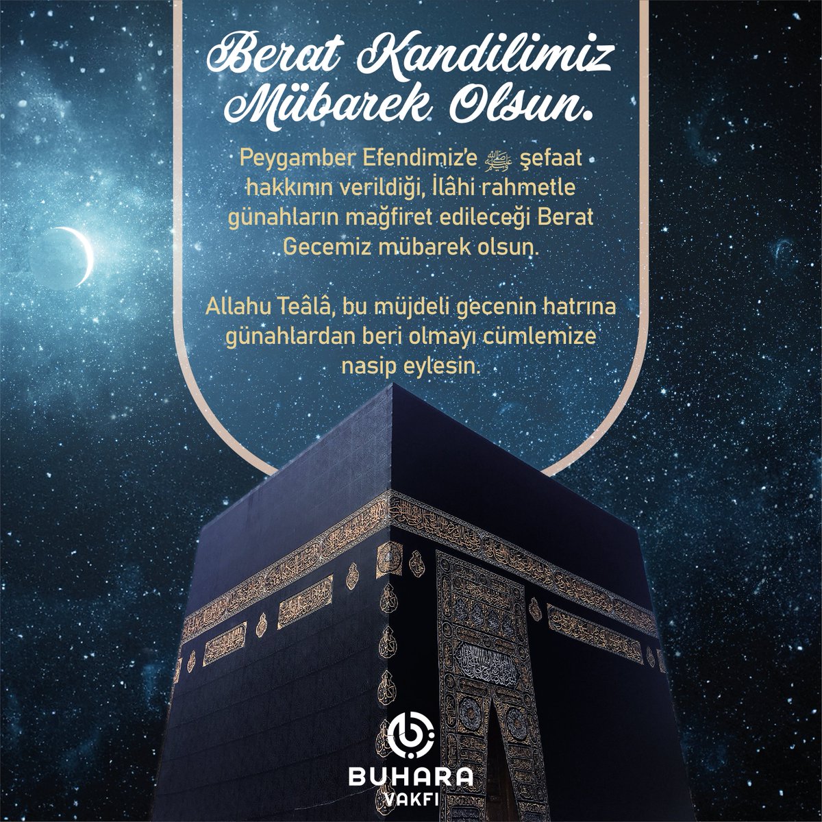 buharavakif's tweet photo. Berat Kandilimiz Mübarek Olsun. https://t.co/1jiLWSXbBJ