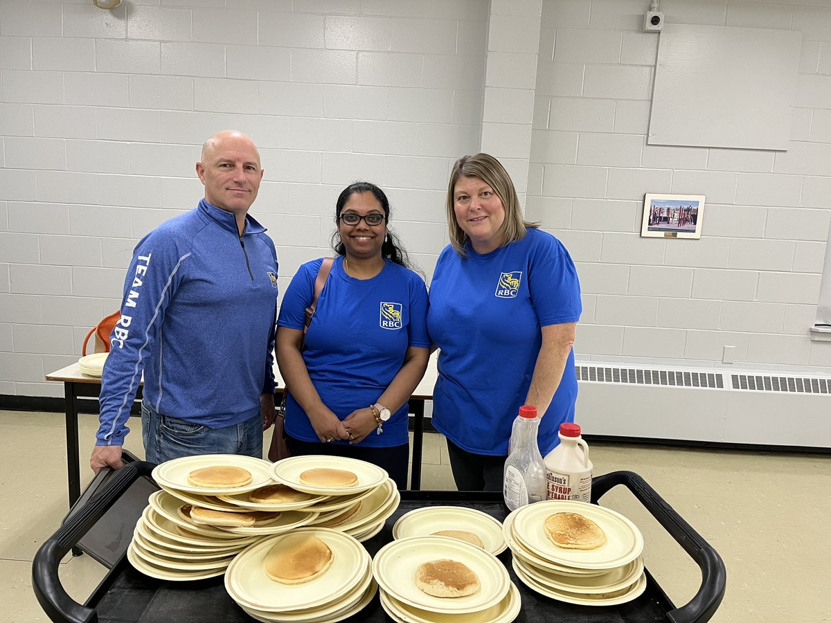 Thanks to RBC for helping us in preparing our pancake breakfast and donating to our breakfast program. (A little late- coming from Dec.)
The kids thoroughly enjoyed this so much!
