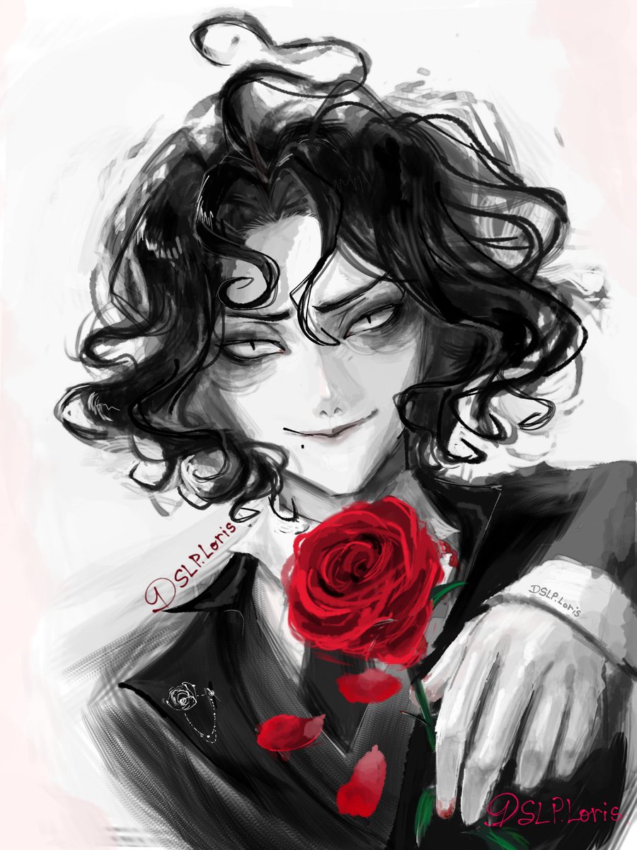 Dslp_Loris's tweet image. Get the rose and have a nice day.
(I wish you a happy Valentine&apos;s day&amp;lt;333💌💓💓!)

#Mazm #Hyde #Jekyllandhyde #fanart #art