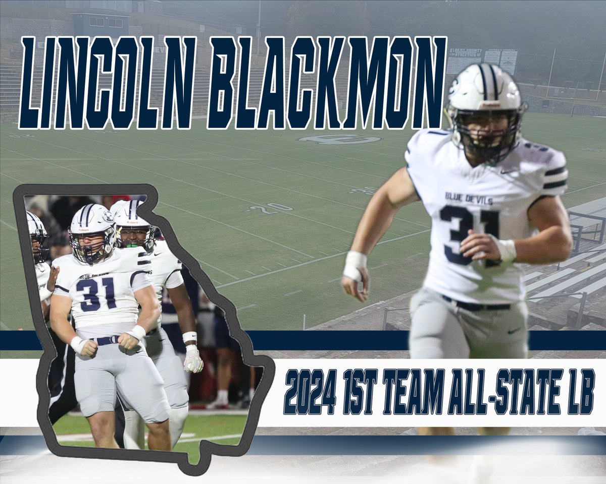 Elbert Football (@elbertfootball) on Twitter photo Congratulations to <a href="/LincolnBlackmo7/">Lincoln Blackmon</a> for being maned All-State Linebacker by the <a href="/GACACoaches/">Georgia Athletic Coaches Association</a> Congratulations to <a href="/LincolnBlackmo7/">Lincoln Blackmon</a> for being maned All-State Linebacker by the <a href="/GACACoaches/">Georgia Athletic Coaches Association</a>