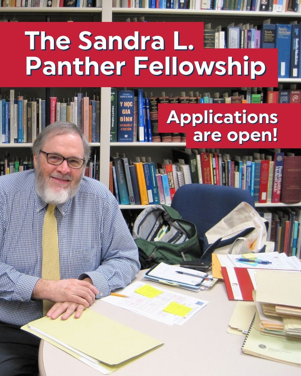 Are you interested in advancing the understanding and appreciation of the history of Family Medicine? Apply for the Sandra L. Panther Fellowship! Applications close March 31. Learn more: bit.ly/3KR8G9Z