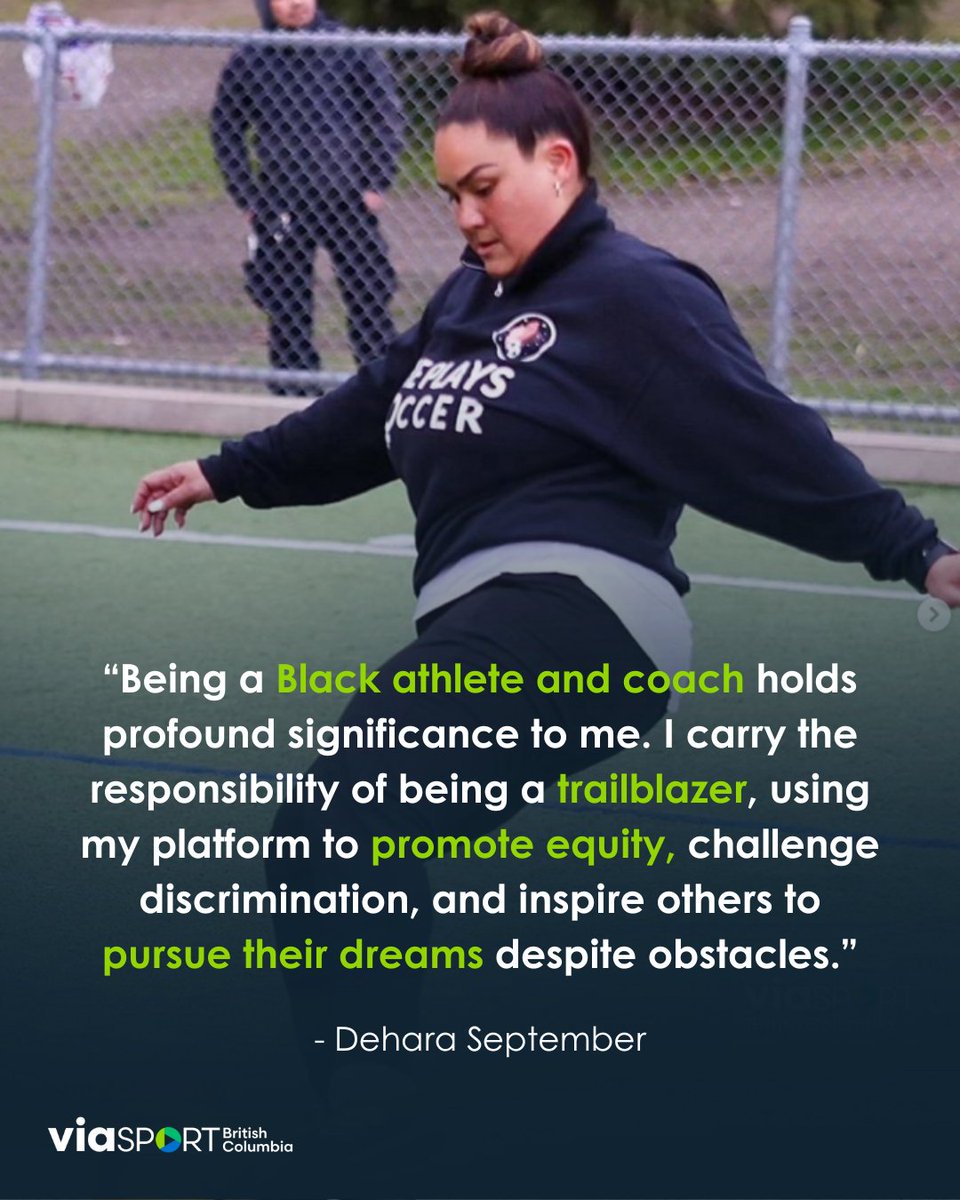 This #BlackHistoryMonth, we’re revisiting the profound story of Dehara September, a passionate coach, athlete, and mentor who has made an incredible impact in advancing diversity, equity, and inclusion in sport. 🌟

Read her full story here: viasport.ca/articles/black….

#DEI