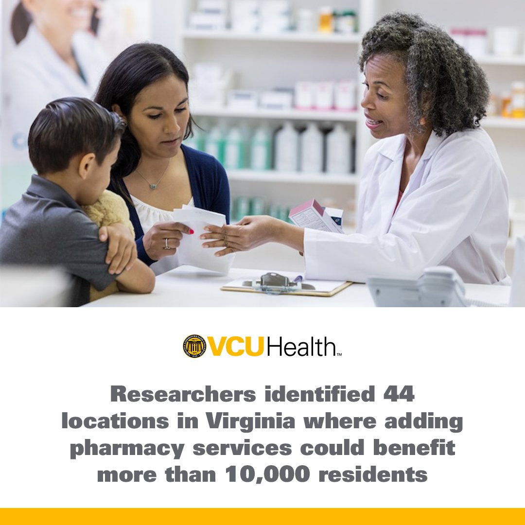 VCU Health (@vcuhealth) on Twitter photo 🔗: bit.ly/4gGc7fY
The findings, published in the Journal of the American Pharmacists Association (<a href="/JAPhAJournal/">Journal of the American Pharmacists Association</a>), found that urban areas were more frequently pharmacy deserts than rural and suburban areas. 🔗: bit.ly/4gGc7fY
The findings, published in the Journal of the American Pharmacists Association (<a href="/JAPhAJournal/">Journal of the American Pharmacists Association</a>), found that urban areas were more frequently pharmacy deserts than rural and suburban areas.