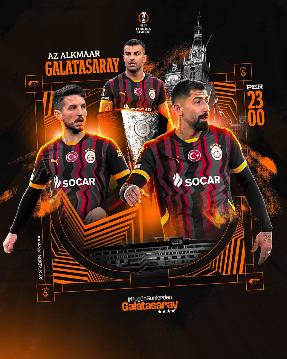 Galatasaray SK (@galatasaraysk) on Twitter photo #BugünGünlerdenGALATASARAY 💪
🏆 <a href="/EuropaLeague/">UEFA Europa League</a>
🗓 Play-Off Turu 1. Maçı
⚽️ AZ Alkmaar
📅 13.02.2025
⏰ 23.00
🏟 AZ Stadion
📲 #AZvGS #UEL #BugünGünlerdenGALATASARAY 💪
🏆 <a href="/EuropaLeague/">UEFA Europa League</a>
🗓 Play-Off Turu 1. Maçı
⚽️ AZ Alkmaar
📅 13.02.2025
⏰ 23.00
🏟 AZ Stadion
📲 #AZvGS #UEL