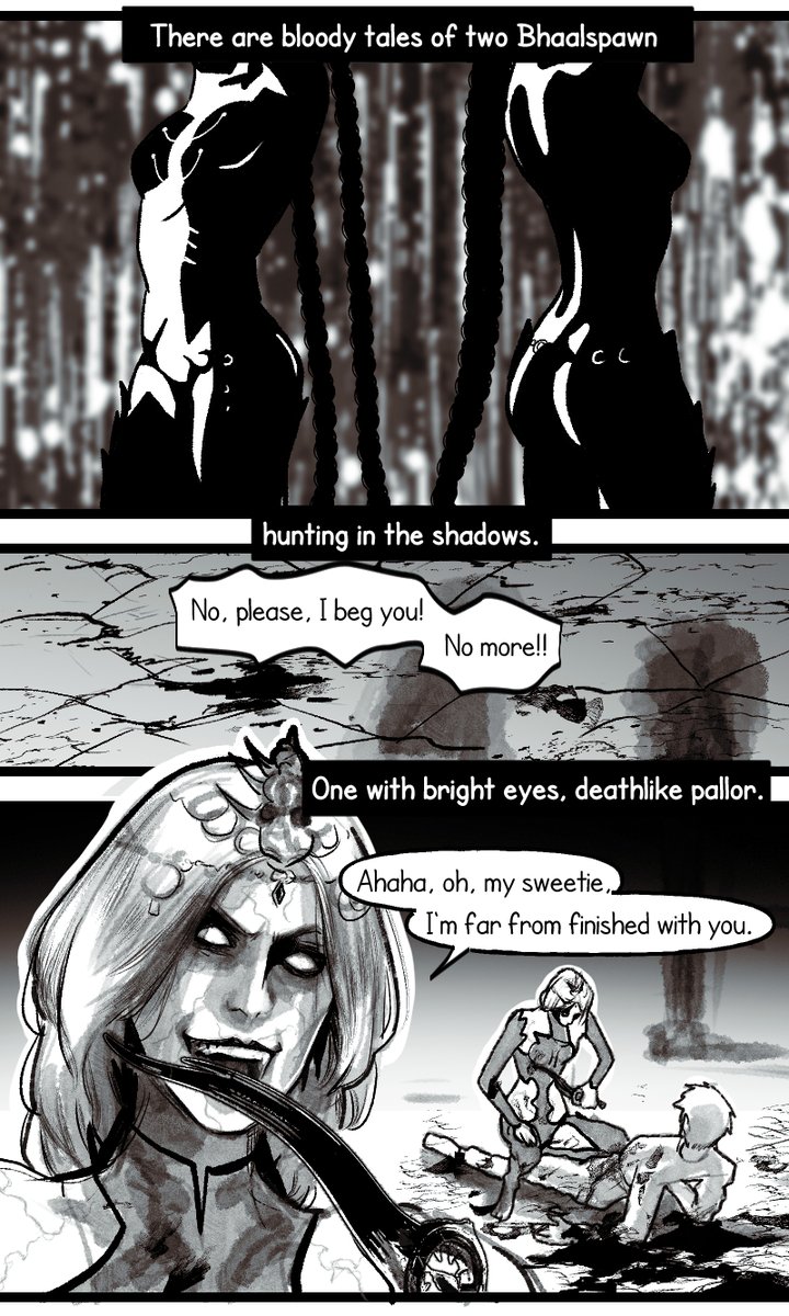 WellenKatze's tweet photo. 1/2 My siblings who died - bg3 comic DarkUrgeTav, Orin https://t.co/IcKYzw1L97
