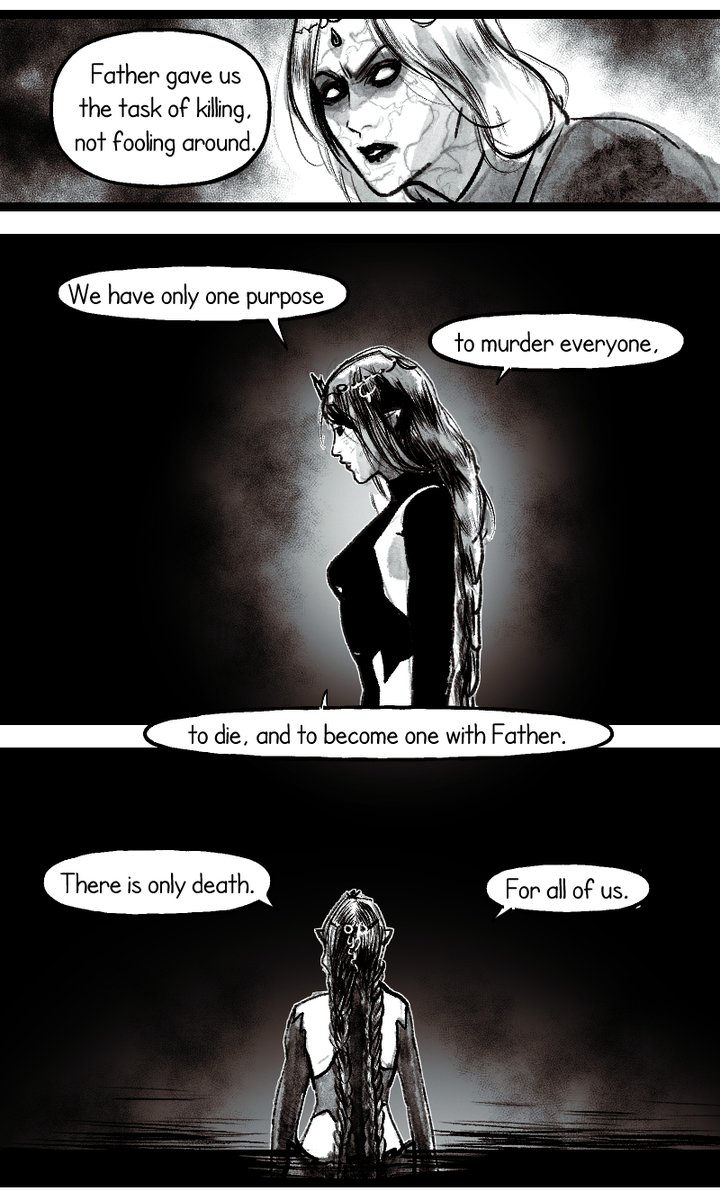 1/2 My siblings who died - bg3 comic DarkUrgeTav, Orin