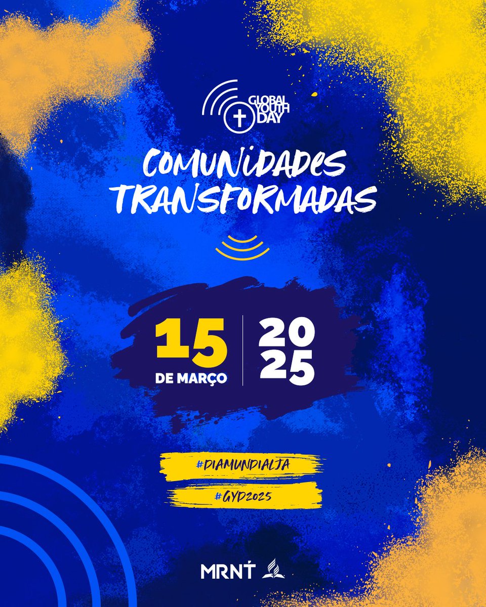Dia 15 de março de 2025 é o Dia Mundial do Jovem Adventista 💙💛 Pra você se preparar e organizar essa linda celebração e as ações com os jovens da sua igreja, baixe todos os materiais disponíveis:

📲 adv.st/mundialja