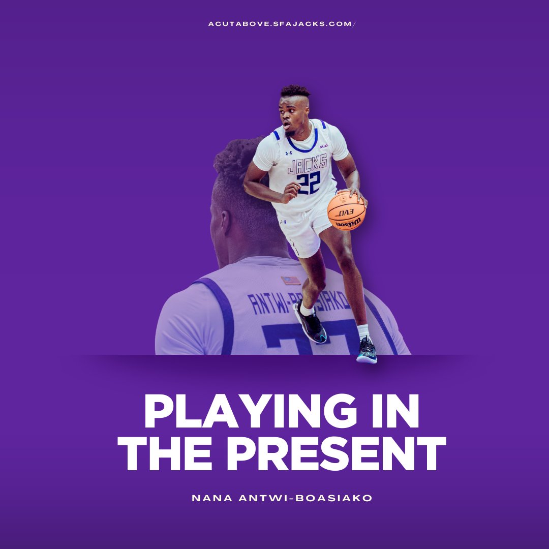 SFA_MBB's tweet photo. Playing in the Present.

Graduate Student @NanaFromGhana22 reflects on his journey back to the court after an injury and looks to what's next for him. 

📰 : https://t.co/b0SD7jeysY

#AxeEm x #PressU https://t.co/sfyJCjh6Rc