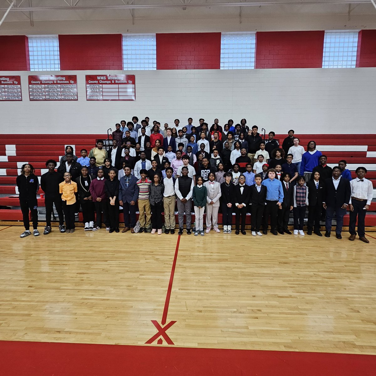 Great Day <a href="/WMSHCS/">WoodlandMiddle_HCS</a> as our Gentlemen of Quality members participated in another Dress for Success Day! I am so proud of these guys and how well they represent our club. 112 Strong!!! #GQ #weareunstoppable