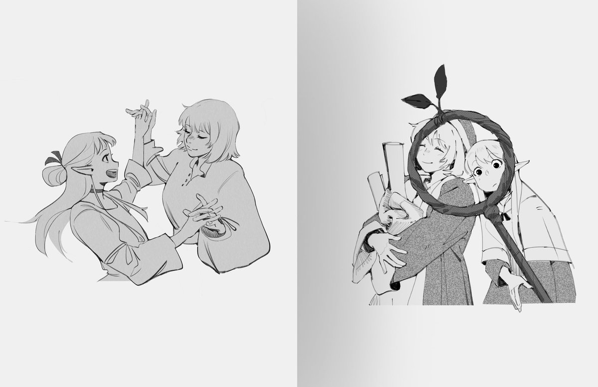 swandraws's tweet photo. DUNGEON MESHI 🩷 FARCILLE ZEET https://t.co/UulOu6iHps