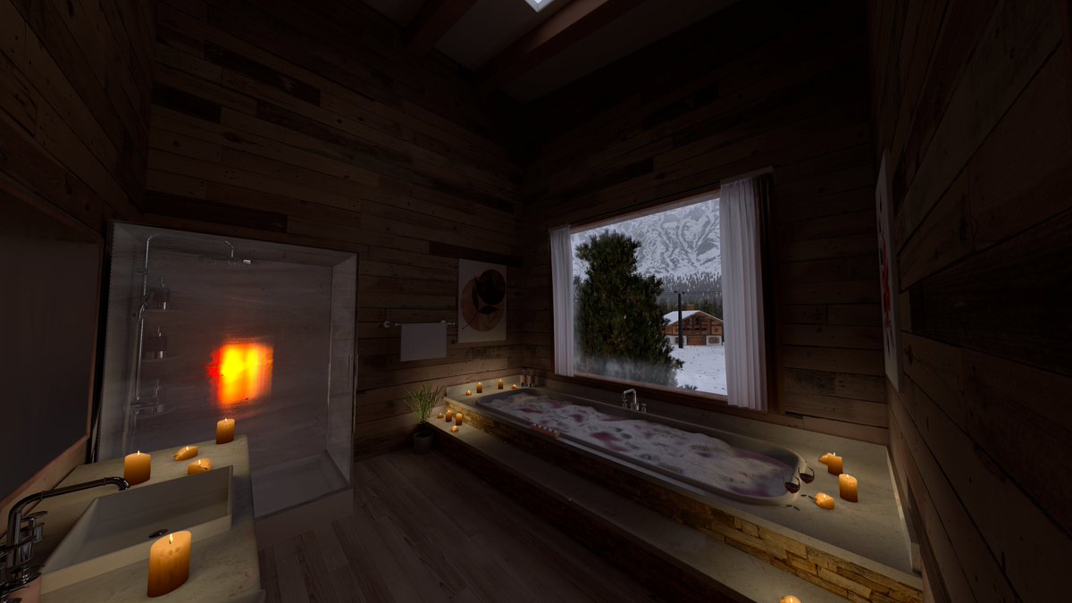 MrReeVR's tweet image. My new world Frosty Peaks will be released tomorrow! Here's a preview of the world. This world features an interactive realistic hot tub and YT search #vrchat #VRChatPhotography