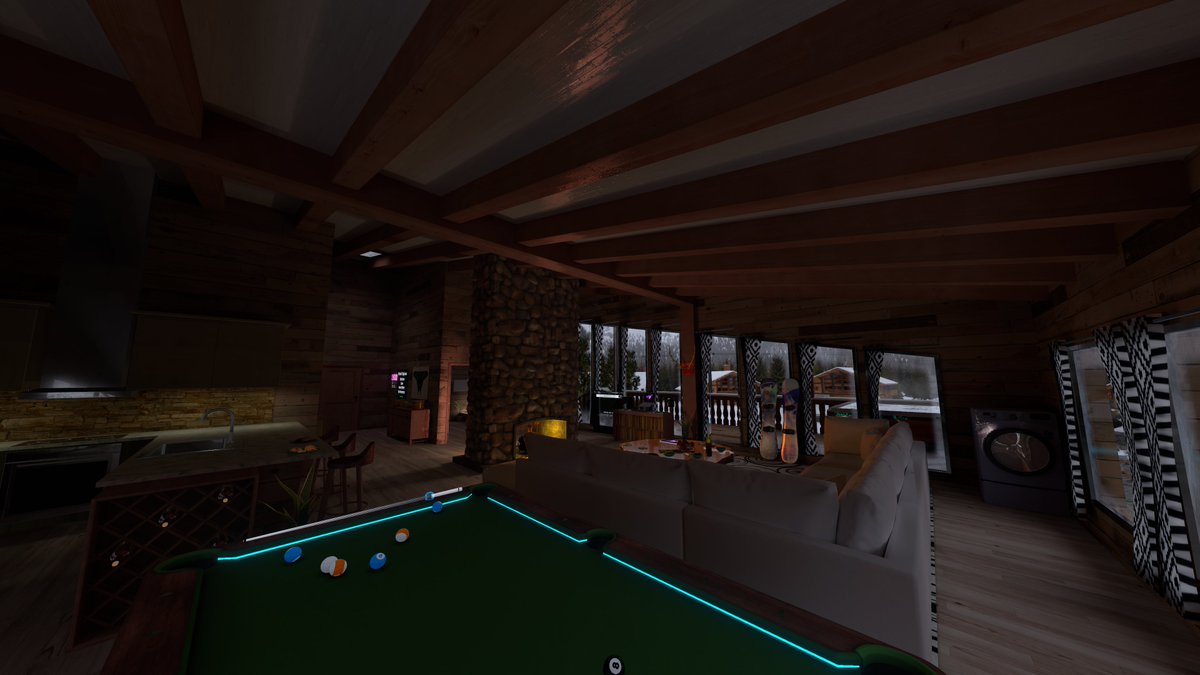 MrReeVR's tweet image. My new world Frosty Peaks will be released tomorrow! Here's a preview of the world. This world features an interactive realistic hot tub and YT search #vrchat #VRChatPhotography