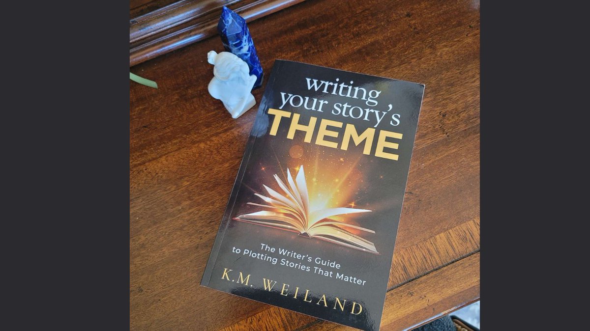 KMWeiland's tweet photo. Powerful themes emerge from strong plots &amp; resonant character arcs. You can LEARN to plan &amp; implement theme to craft stories that entertain &amp; stay with readers long after the end.  

https://t.co/xui1dp0i4I  

#AmWriting #WritersLife #Writetip #writer #writerscommunity #writers https://t.co/b605u4qS4V