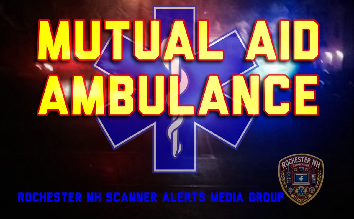 Rochnhscanner's tweet photo. Rumney, NH *MUTUAL AID AMBULANCE* WITHHELD Rumney, NH, USA - rumney mutual aid to campton thornton for working code - 2/12/2025 15:38:19 #RumneyNH #GraftonCounty #MutualAid #AmbulanceServices #EmergencyResponse
25-24648-FD
©RNHSAMG https://t.co/B1H7RVJUOX