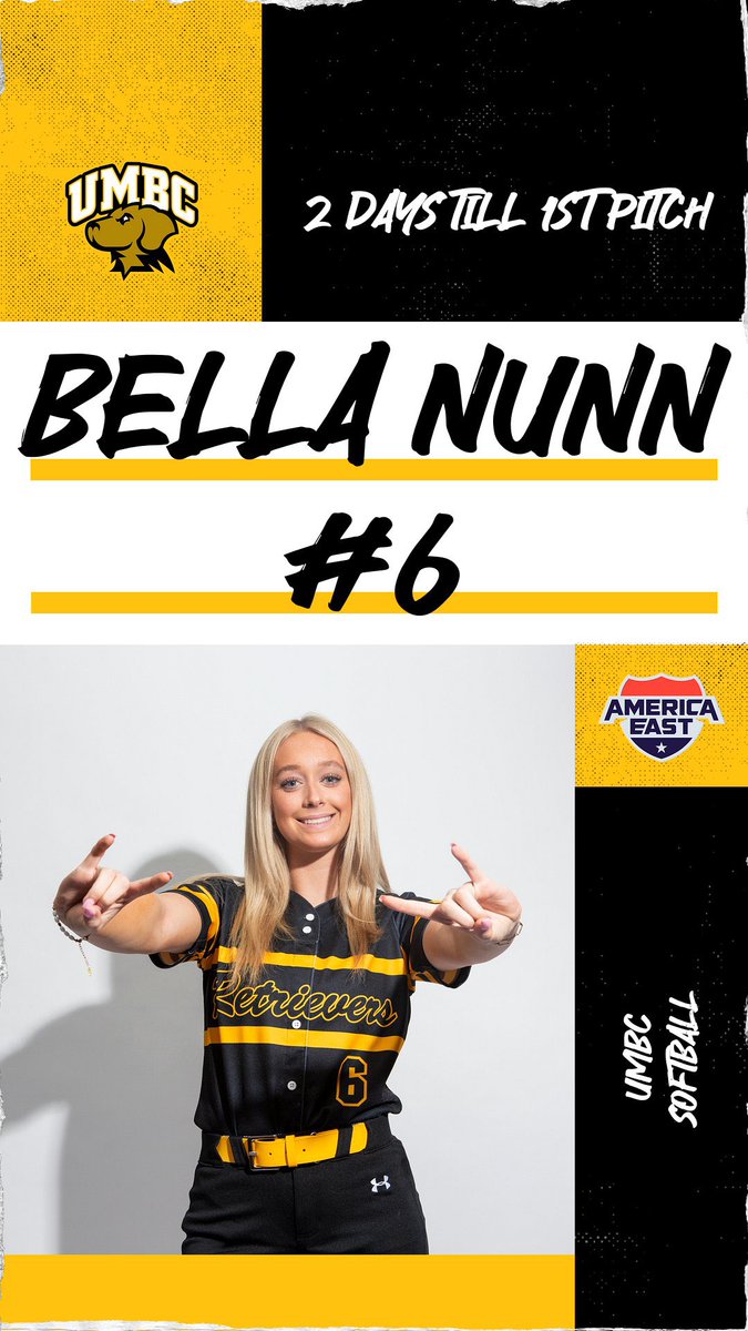 UMBCsoftball's tweet photo. 2 more sleeps! #umbcsb🦮 #retrievernation⚫️🟡  #aesb https://t.co/iwRwcPoslj