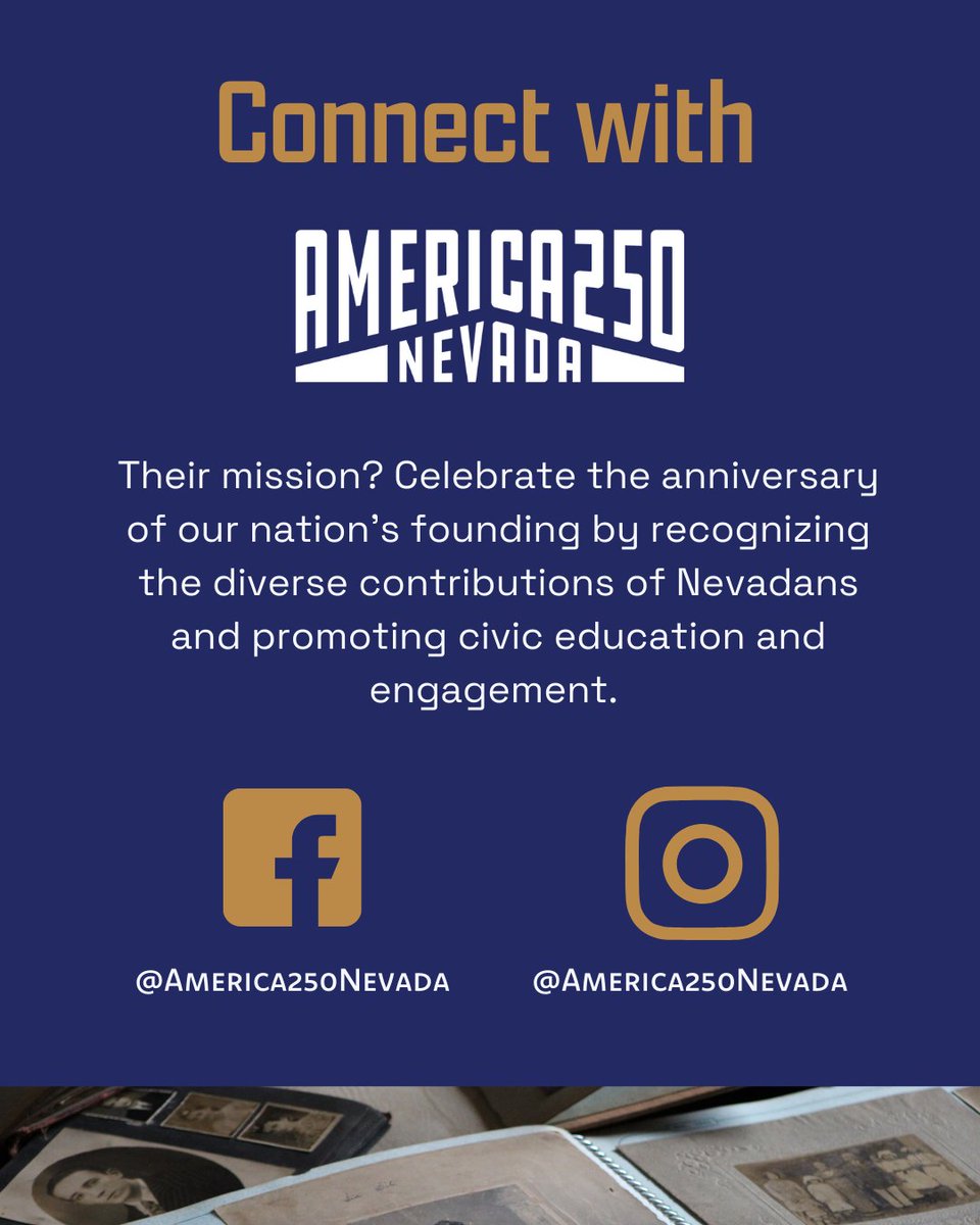 Follow @America250Nevada to celebrate our nation’s 250th anniversary! 🇺🇸 This non-partisan event runs from Jan. 1 to July 4, 2026, with initiatives starting on Presidents’ Day, Feb. 17, 2025. Stay connected—sign up for updates!  america250nevada.org
 #America250Nevada