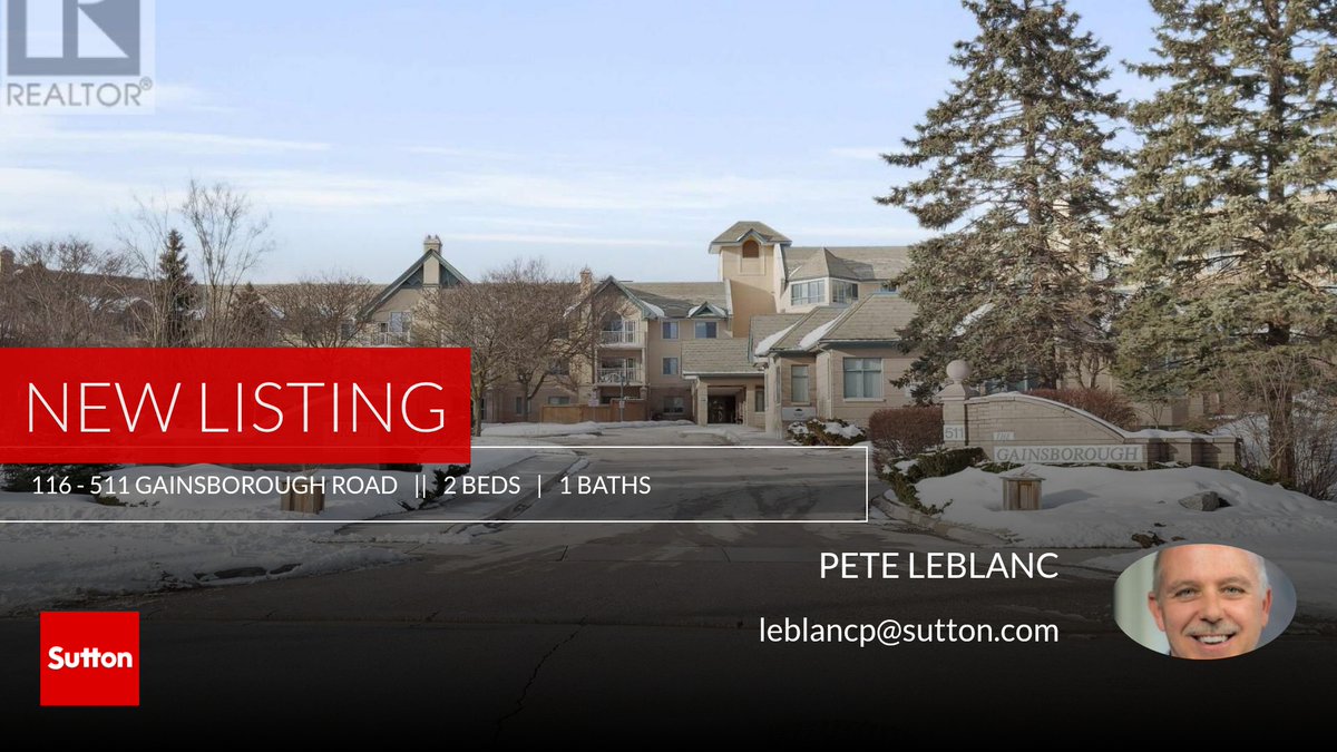📍 New Listing 📍 Take a look at this fantastic new property that just hit the market located at 116 - 511 Gainsborough Road in London. Reach out here or at  for more information

Pete &amp; Sue LeBlanc, Realtors 
Sutton Group Prefe... peteleblanc.sutton.com/showcase/116--…