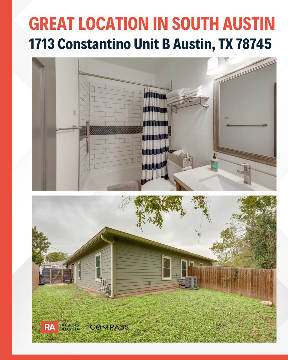 3 Bed/2 Bath updated duplex #ForLease for $2000/month in South Austin!

1713 Constantino Cir Unit B Austin, TX 78745

This beautiful property has a 1-car garage, a fenced backyard, and is located in the heart of South Austin. 

Call/text 512-423-6782 for more information!