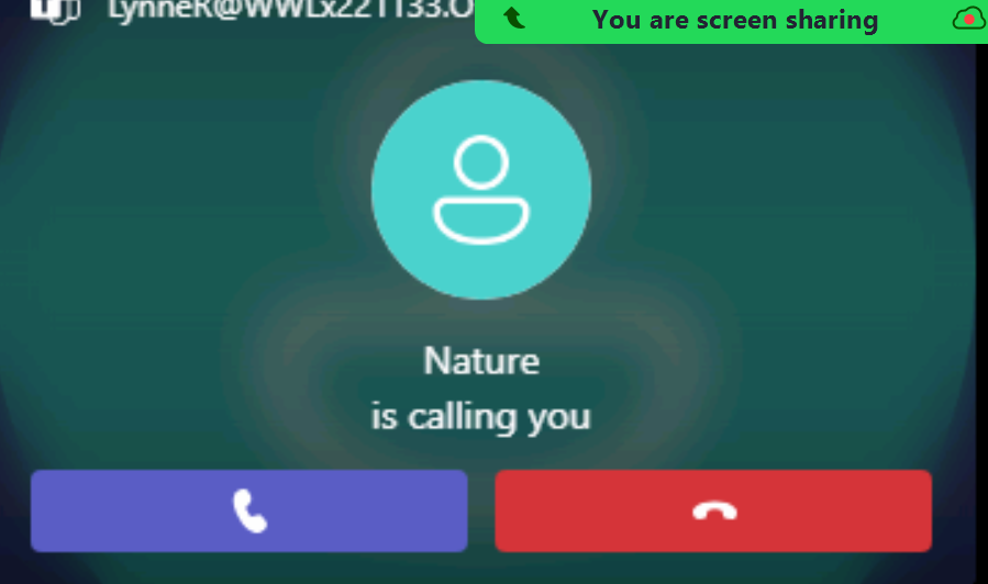 stilldrey's tweet photo. When Nature calls... #MS700 #MicrosoftTeams @MicrosoftTeams @surface @MVPAward @Microsoft @MSFT365Designer @MicrosoftEdge #MVPBuzz #Microsoft https://t.co/g40rrJmWyF