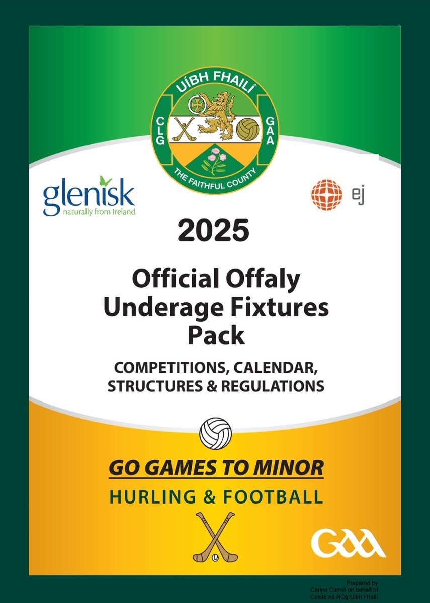 Official Offaly GAA (@offaly_gaa) on Twitter photo ๐๐ฃ๐๐๐ง๐๐๐ ๐๐ฃ๐๐ค๐ง๐ข๐๐ฉ๐๐ค๐ฃ ๐๐๐๐ ๐๐๐๐
Click the link below for all you need to know about the Offaly GAA underage competitions, calendar, structures, and regulations for the coming season.
drive.google.com/file/d/13TxpUZโฆ
๐
ฟ๐
ป๐
ด๐
ฐ๐๐
ด ๐๐
ท๐
ฐ๐๐
ด ๐๐ฃ๐๐๐ง๐๐๐ ๐๐ฃ๐๐ค๐ง๐ข๐๐ฉ๐๐ค๐ฃ ๐๐๐๐ ๐๐๐๐
Click the link below for all you need to know about the Offaly GAA underage competitions, calendar, structures, and regulations for the coming season.
drive.google.com/file/d/13TxpUZโฆ
๐
ฟ๐
ป๐
ด๐
ฐ๐๐
ด ๐๐
ท๐
ฐ๐๐
ด