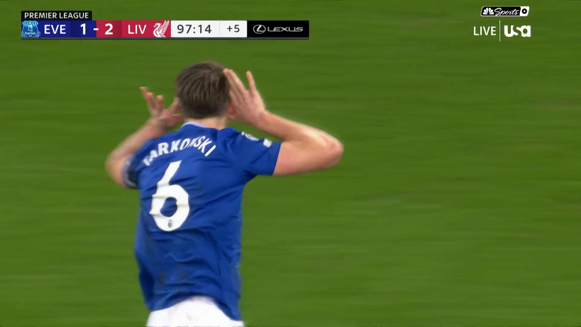 THE DEFINITION OF SCENES. 🤯JAMES TARKOWSKI BRINGS EVERTON LEVEL IN THE FINAL MOMENTS.