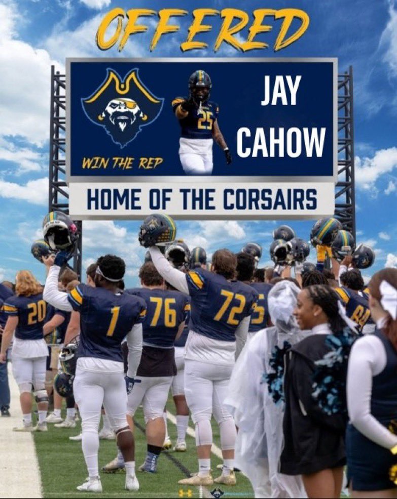 Jay Cahow (@jaycftball) on Twitter photo Blessed to receive another offer to <a href="/CorsairFootball/">UMass Dartmouth Football</a> from @UMASSDCoachMcC #WinTheRep #GlorytoGod Blessed to receive another offer to <a href="/CorsairFootball/">UMass Dartmouth Football</a> from @UMASSDCoachMcC #WinTheRep #GlorytoGod