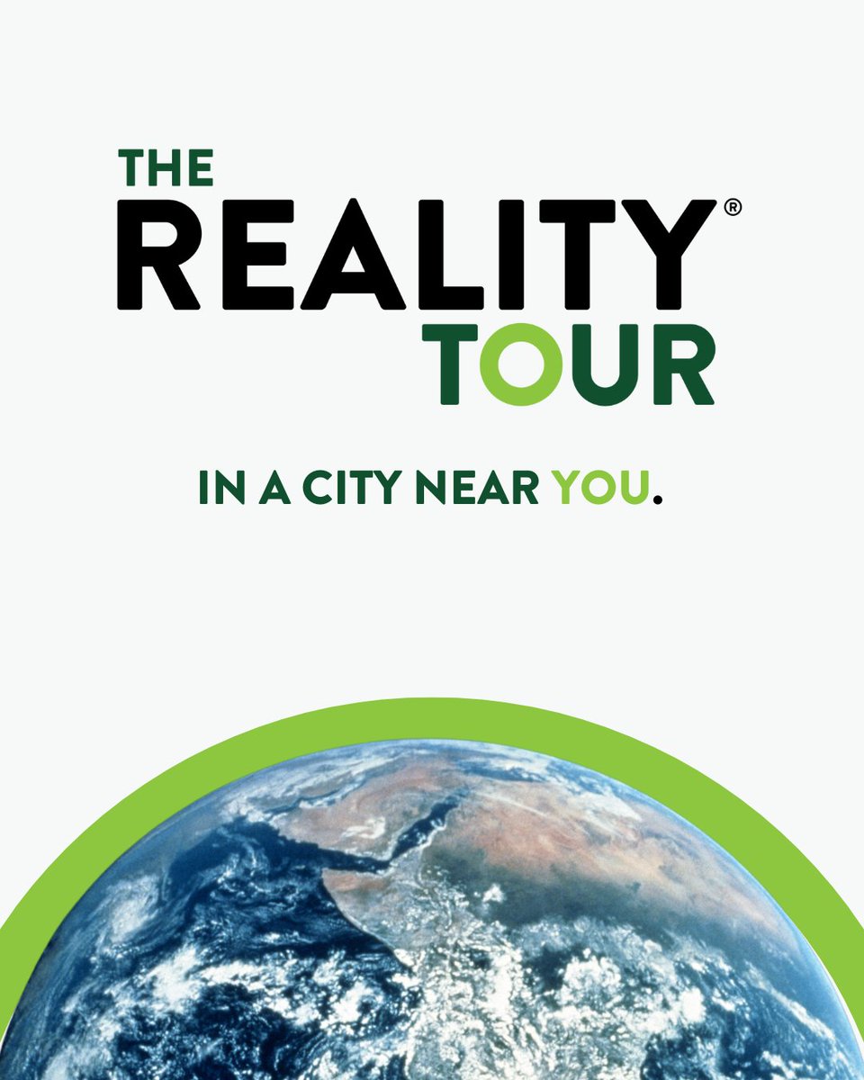 Big news: We’re launching the REALITY® Tour! Join the movement to build the political will, public momentum, and ambition for bold climate action at the <a href="/UN/">United Nations</a>'s  #COP30 climate summit. Learn more at:

climaterealityproject.org/training?train… 

#REALITYTour25 #ActOnClimate 
#LeadwithClimateReality