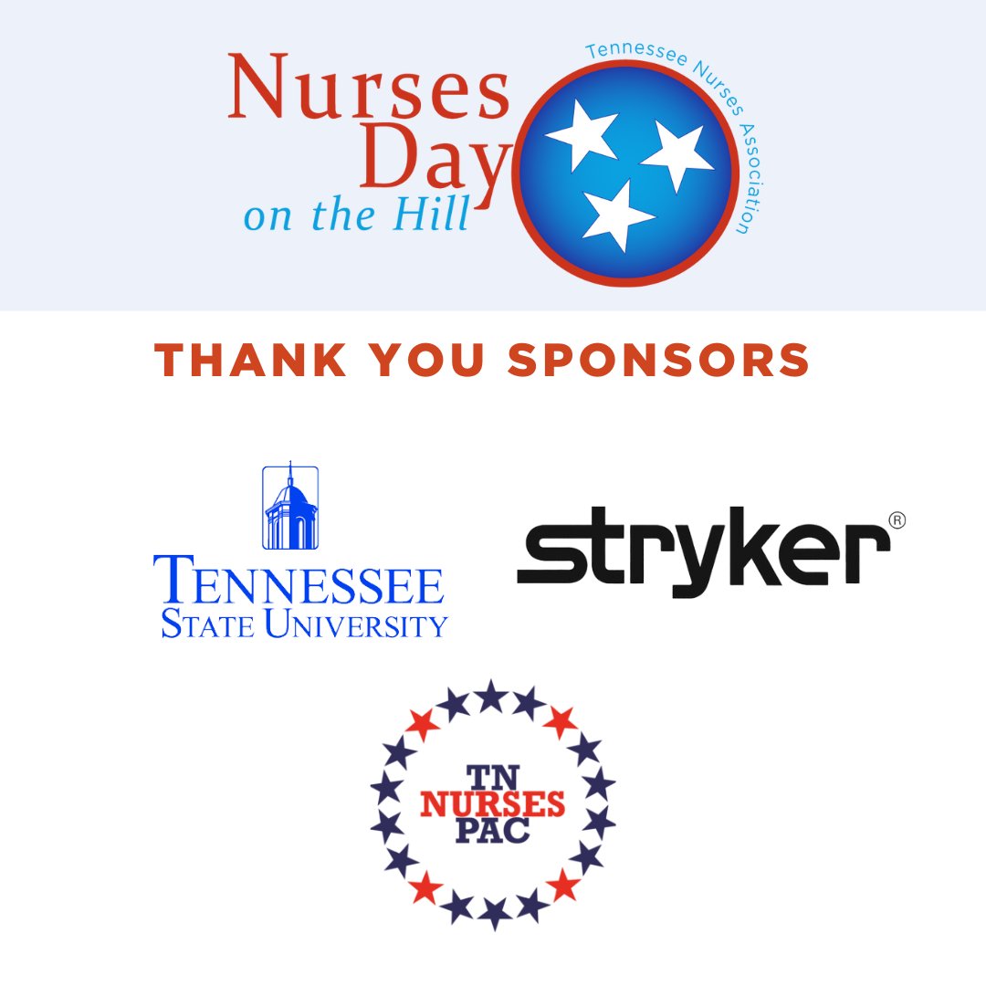 A huge thank you to our incredible sponsors and exhibitors for supporting our 2025 TNA Nurses Day on the Hill! Your support ensures that Tennessee nurses have the opportunity to engage with legislators, amplify their voices, and shape the future of nursing!