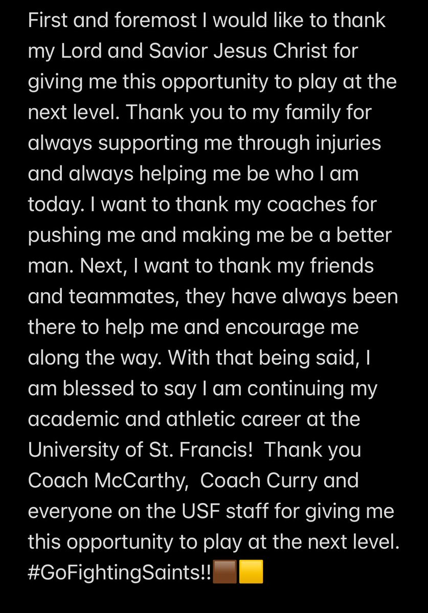 #AGTG Go saints!🟫🟨 <a href="/JcurryJoe/">Joe Curry</a> <a href="/USFSaintsFB/">Fighting Saints Football</a> <a href="/1MattMcCarthy3/">Matt McCarthy</a> <a href="/Minooka_Indians/">Minooka Football</a>
