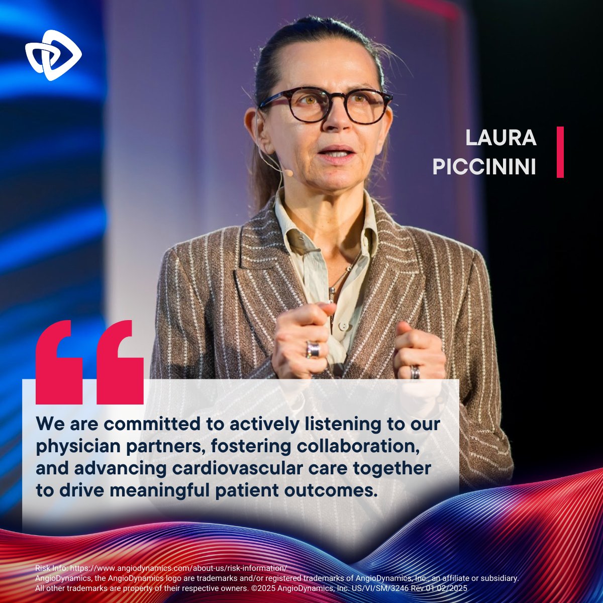 At the recent Cardiovascular Scientific Forum hosted by AngioDynamics, our SVP &amp; GM of Cardiovascular &amp; International, Laura Piccinini, delivered a powerful message to the attending physicians: We are listening.

By engaging directly with the medical community, we reinforce our